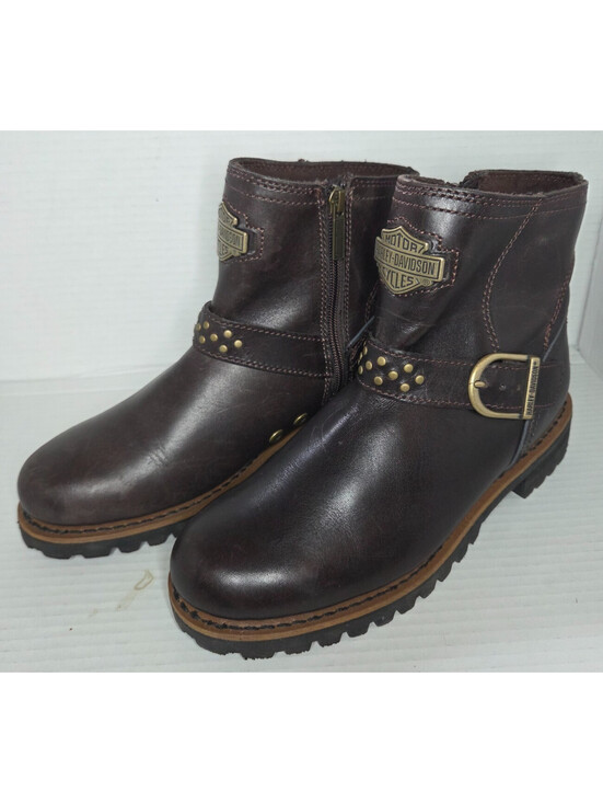 Harley-Davidson Shoes - Harley-Davidson Brantley D87145 Leather Wmn Motorcycle Boots USA Size 8.5M biker
